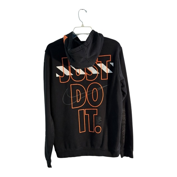 Nike Club JDI Just Do It Men's M Hoodie Black AV5905-010 Off-White - Picture 2 of 10